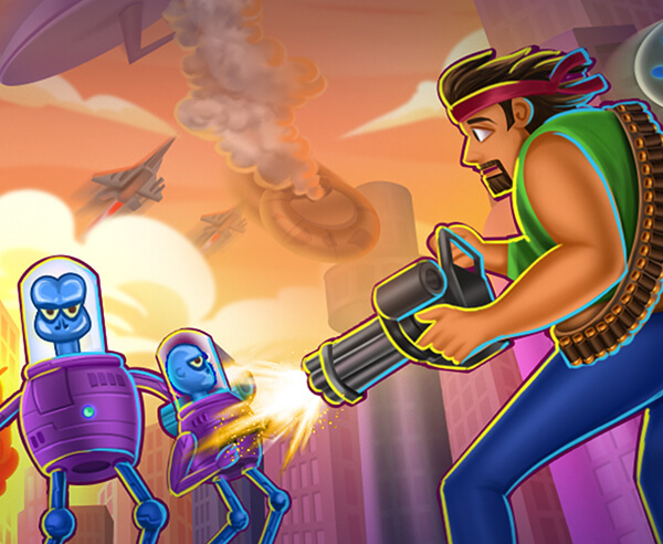 Play Aliens Attack Game — screenshot